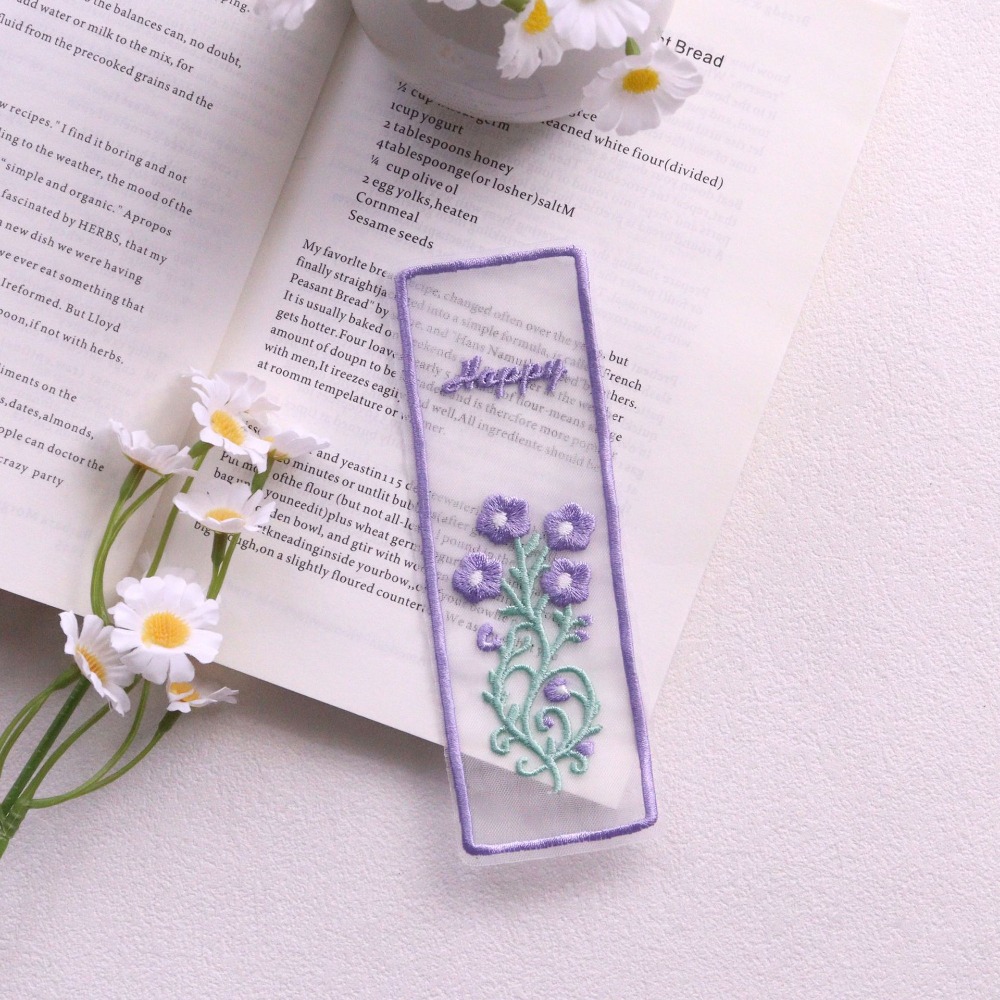 Creative Transparent Organza B - Dried Flower Bookmark review and price