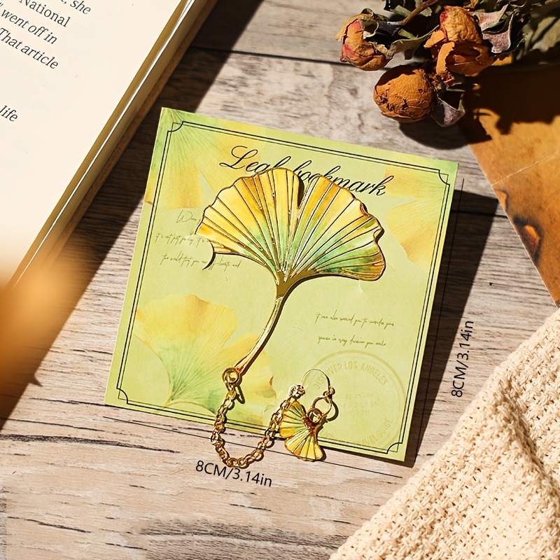 1 Pcs Vintage Leaf Bookmark Wi - Dried Flower Bookmark review and price