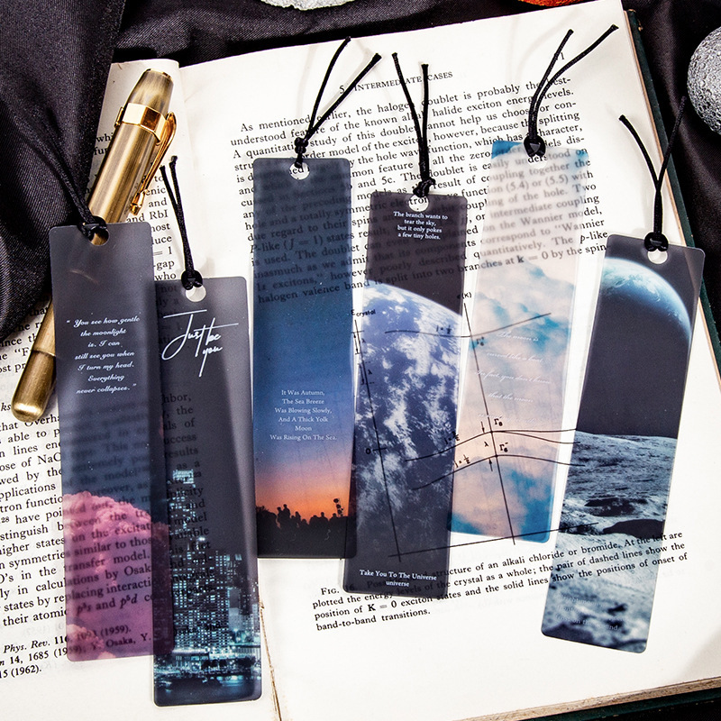 5PCS Space Roaming Matte PET B - Dried Flower Bookmark review and price