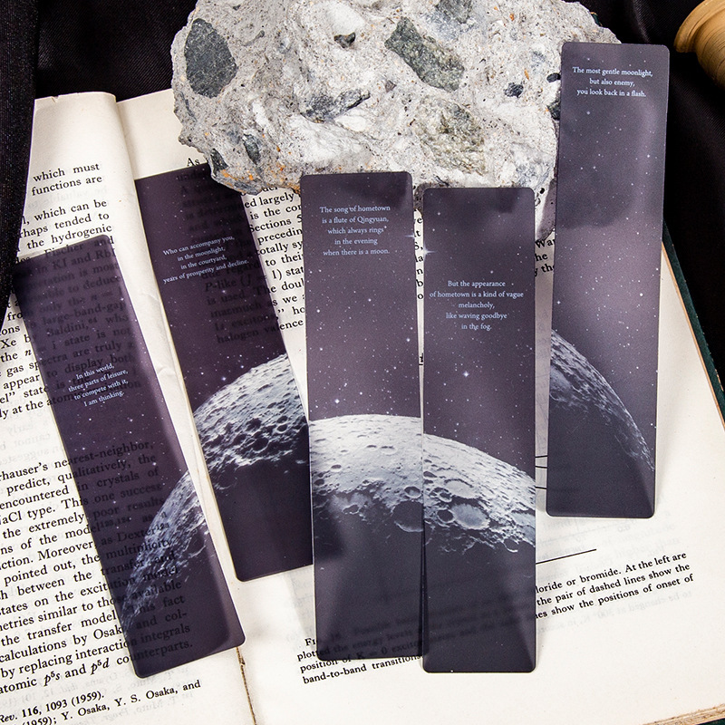 5PCS Space Roaming Matte PET B - Dried Flower Bookmark review and price