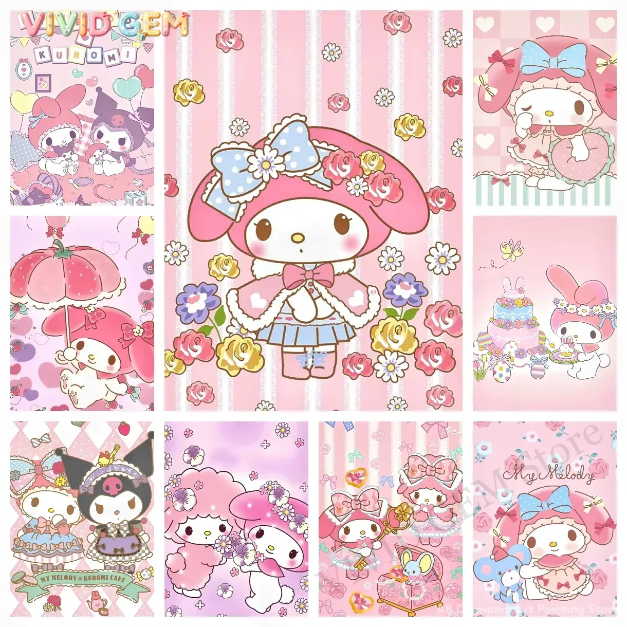 Diamond Painting My Melody San - Photo Mosaic Print review and price